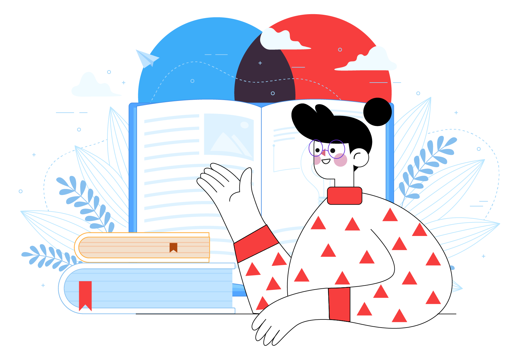 Ilustración de recursos textuales