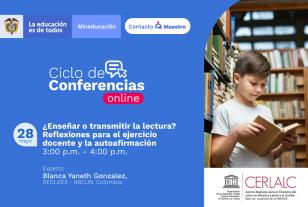 Promoción del webinar de Cerlalc