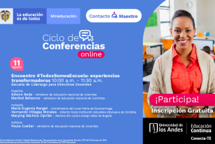 Invitación webinar Encuentro Todos Somos Escuela: Experiencias Transformadoras martes 11 de agosto a las 10 de la mañana