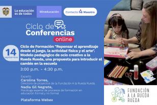 Ecard invitación webinar aprendizaje juego