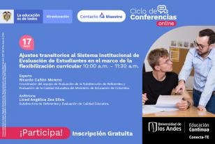 Ecard invitación webinar sistema institucional de evaluación