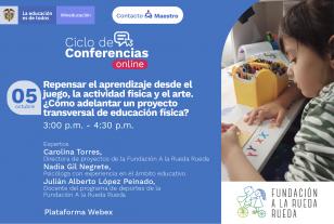 Ecard invitación webinar proyecto transversal de educación física