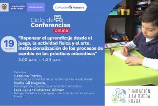 Ecard invitación webinar Institucionalización de los procesos de cambio en las prácticas educativas