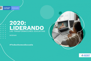 Niña recibiendo clases virtuales frente a un computador