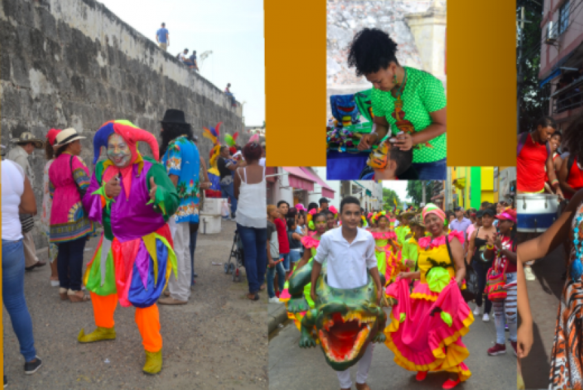 Docentes de la Escuela Normal Superior de Cartagena en el festival cabildo