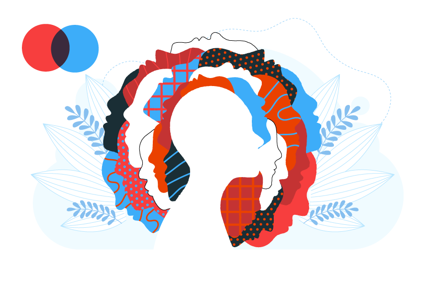 Ilustración mente diversa