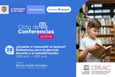 Promoción del webinar de Cerlalc