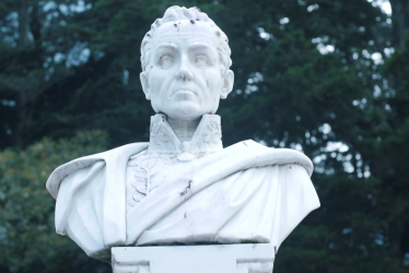 Busto de Simón Bolívar.