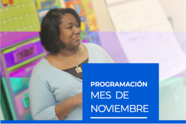 Portada Programación de webinars Contacto Maestro noviembre