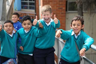 Foto cortesía, niños estudiantes colegios Alianza Educativa