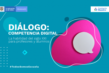 Una nube de texto simulando conversación