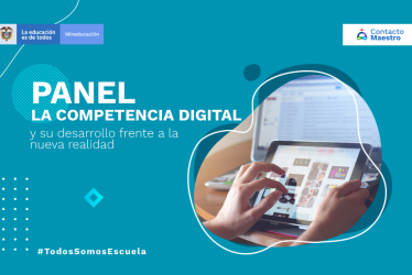 manos trabajando en una tableta y al frente un computador